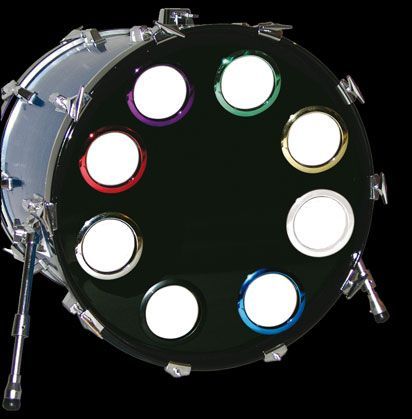 0753283000785 - Bass Drum O`s 5   White Ring für Resonanzloch Verstärkungsring